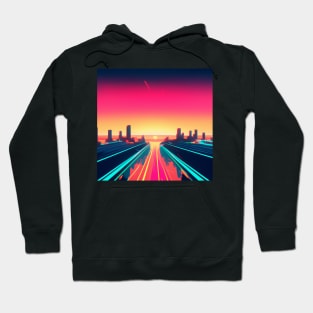 Synthwave highway Hoodie